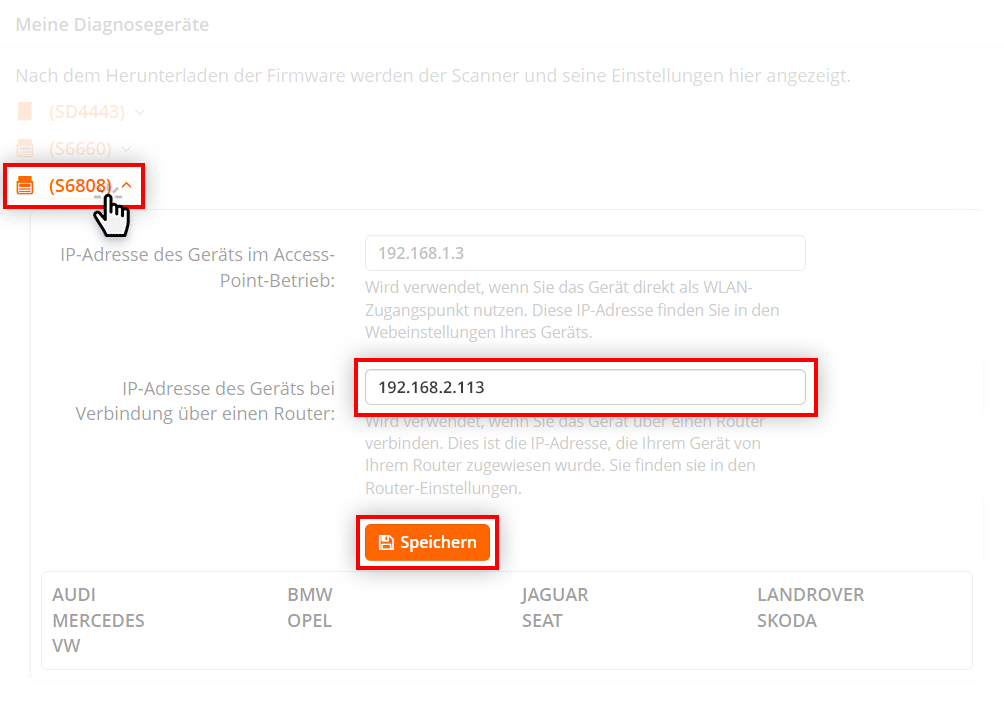 IP-Adresse hinzufügen